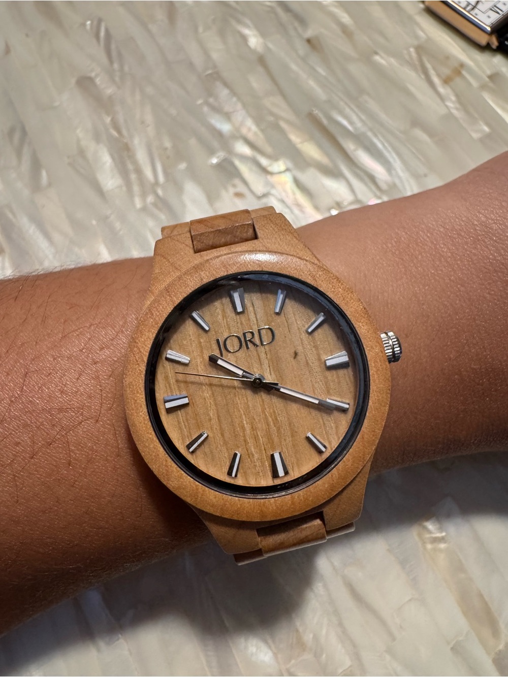 JORD Women's Wooden Watch in Natural Brown